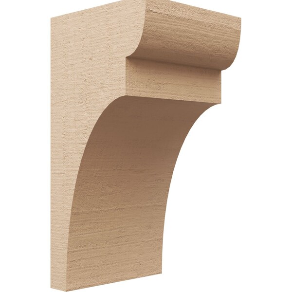 Ekena Millwork 10"W x 10"D x 20"H Wide Yorktown Rough Cedar Woodgrain TimberThane Corbel, Primed Tan CORUR10X10X20YORRCPR - main